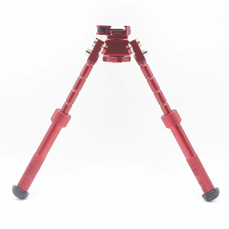 Tactical Aluminium Picatinny Bipod - Red - Image 6