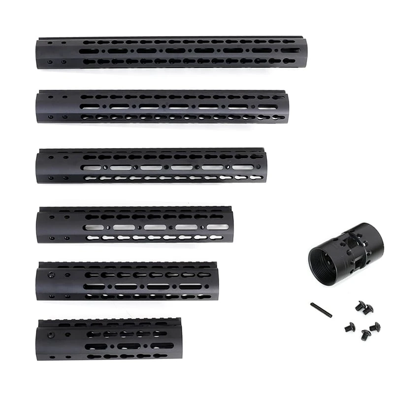 Rifleworks Free Float Keymod Handguard With Steel Nut - 12 Inch