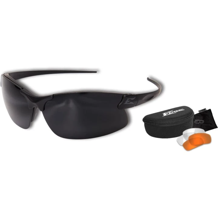 Sharp Edge Thin Temple 3 Lenses Kit – Soft-Touch Matte Black Frame - Image 4