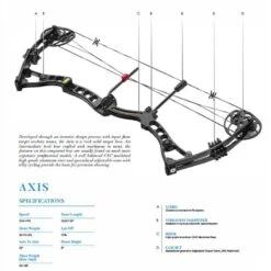 EK Archery Axis 60 Lbs Compound Bow - White