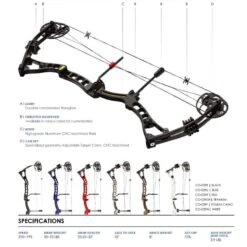 EK Archery Axis 60 Lbs Compound Bow - Red