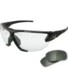 Edge Tactical Phantom Rescue - Black Thin Temple Frame 2 Lens Kit / G-15 And Clear Vapor Shield Lenses